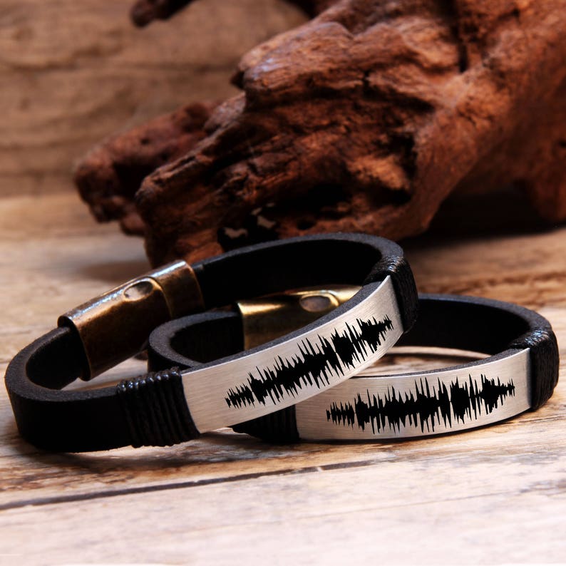 Sound Waves Bracelet Voice Recording Memorial Gift Special Etsy
