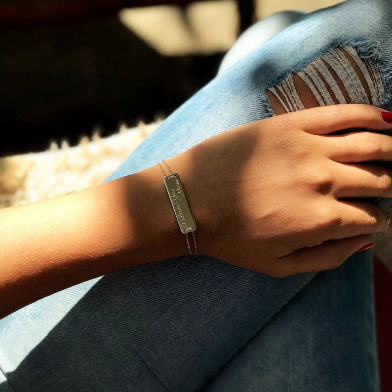 Engraved Bracelet, Signature Bracelet Bridesmaid Gift Handwriting Bracelet Actual handwriting Sterling Silver Christmas Gift