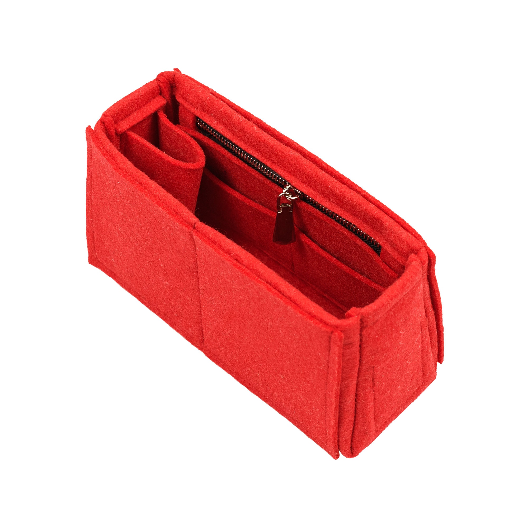 For LV Petite Malle Souple Make up Organizer Felt Cloth Handbag Insert Bag  Travel Inner Purse Portable Cosmetic Bags