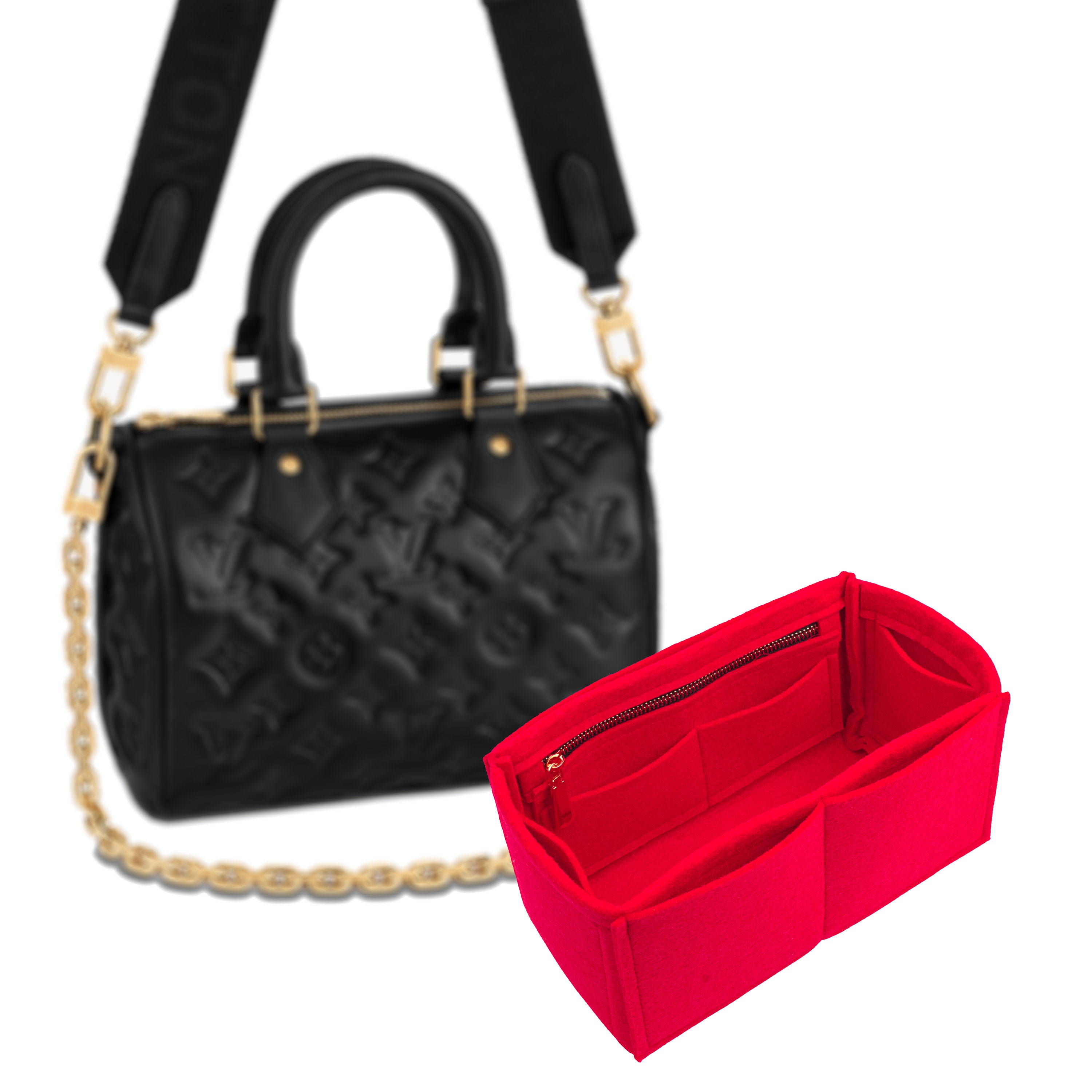 Bag and Purse Organizer with Singular Style for Louis Vuitton Lockme Bucket