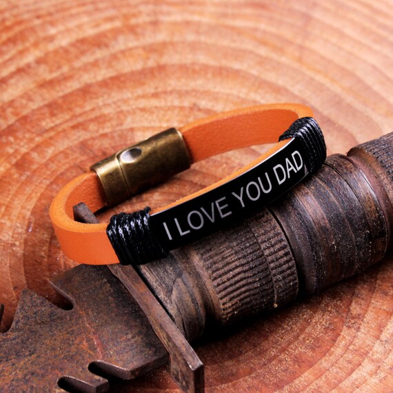 personalized dad bracelet