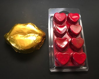 Set de regalo de cera derretida y jabón / Tartas de cera / Jabón de leche / Fragancia para el hogar / Jabón hecho a mano / Velas sin mecha