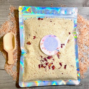 Bubbling Milk Bath Salts / Bath Salts / Milk Bath / Honey Milk Bath/ Self Care / Gift / Party Favor / Bath Soak / Spa Gift / Gift for Her