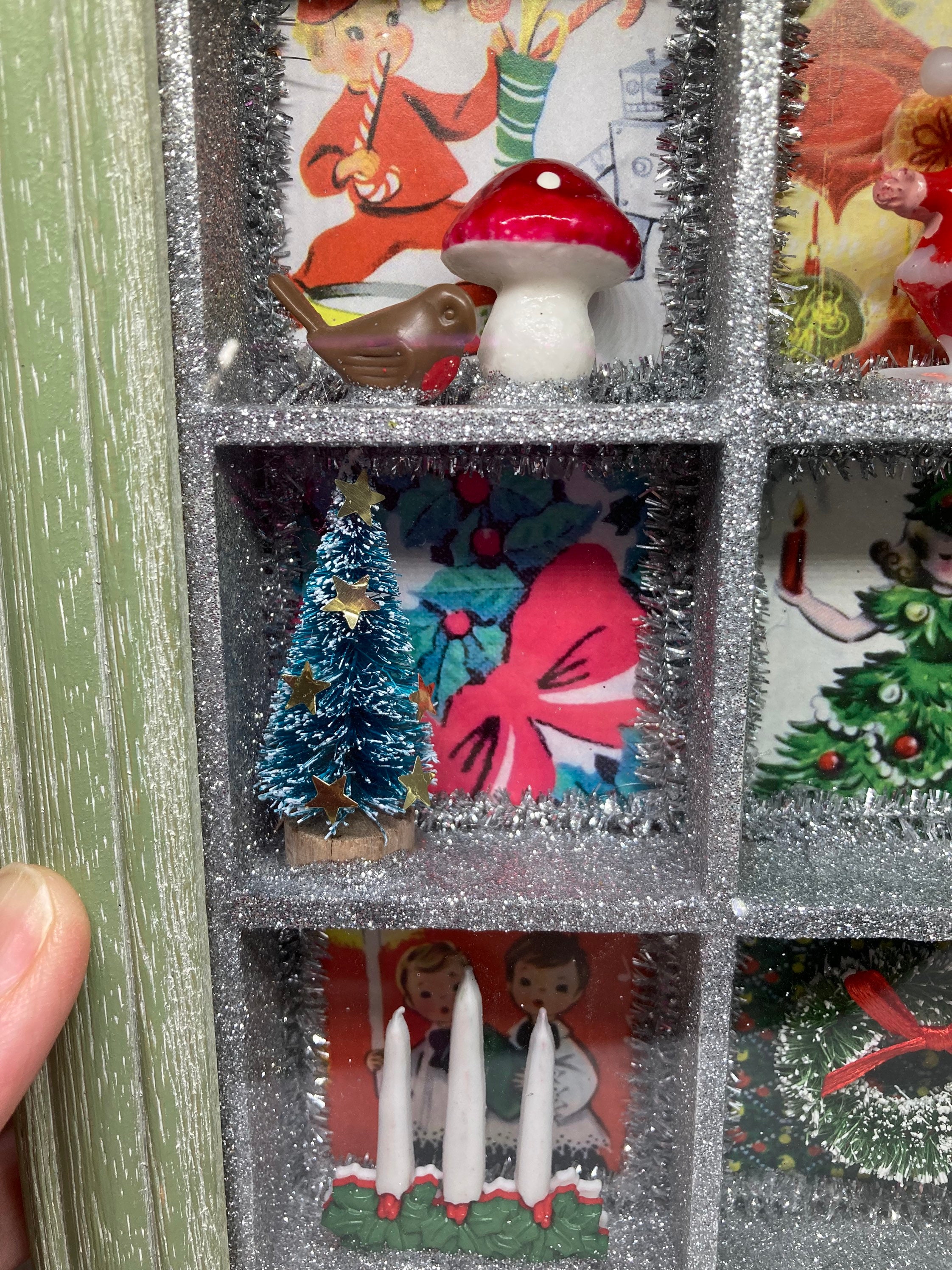 Handmade Vintage Diorama Shadow Box Wall Hanging Christmas Etsy UK