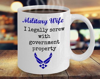 Air Force Coffee Mug for Spouse, Girlfriend or Boyfriend  My Airman is  Hotter Than My Coffee - Gift for Military Wife - Funny Ceramic Cup - Etsy