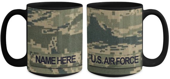 US Air Force (USAF) Senior NCO Ranks Msgt-cmsgt (E7-E9) Customized  Name/text and Rank, Personalized 15 Oz Coffee Mug - Etsy