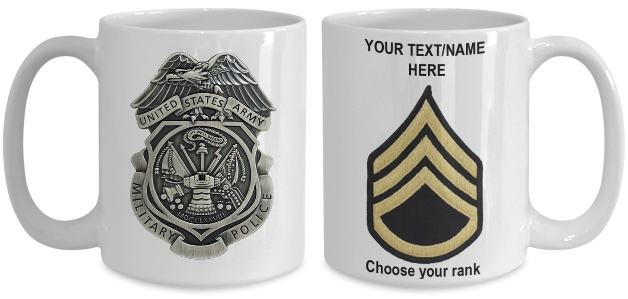 Military Police MP Coffee Mug 15 Ounce Cup Personalized Etsy