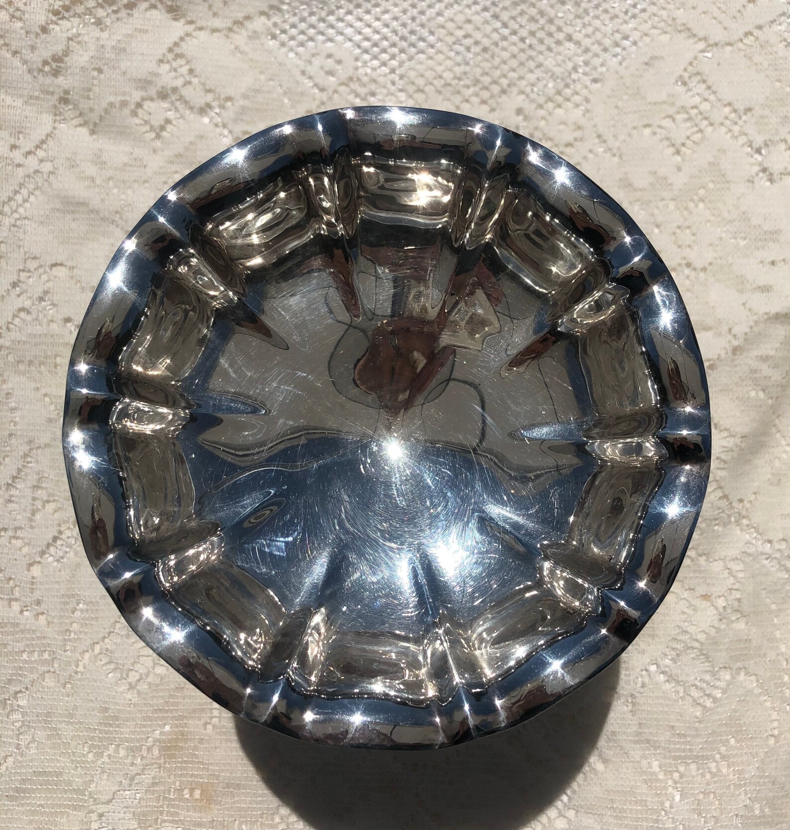 Vintage Sterling Silver Candy Dish Etsy