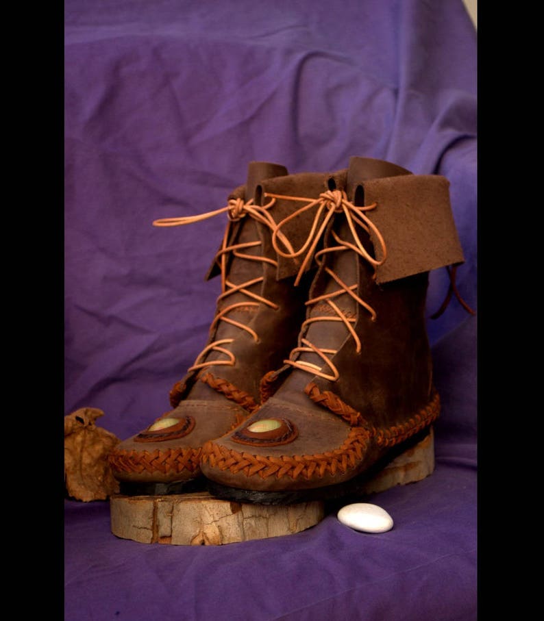 custom made moccasin boots