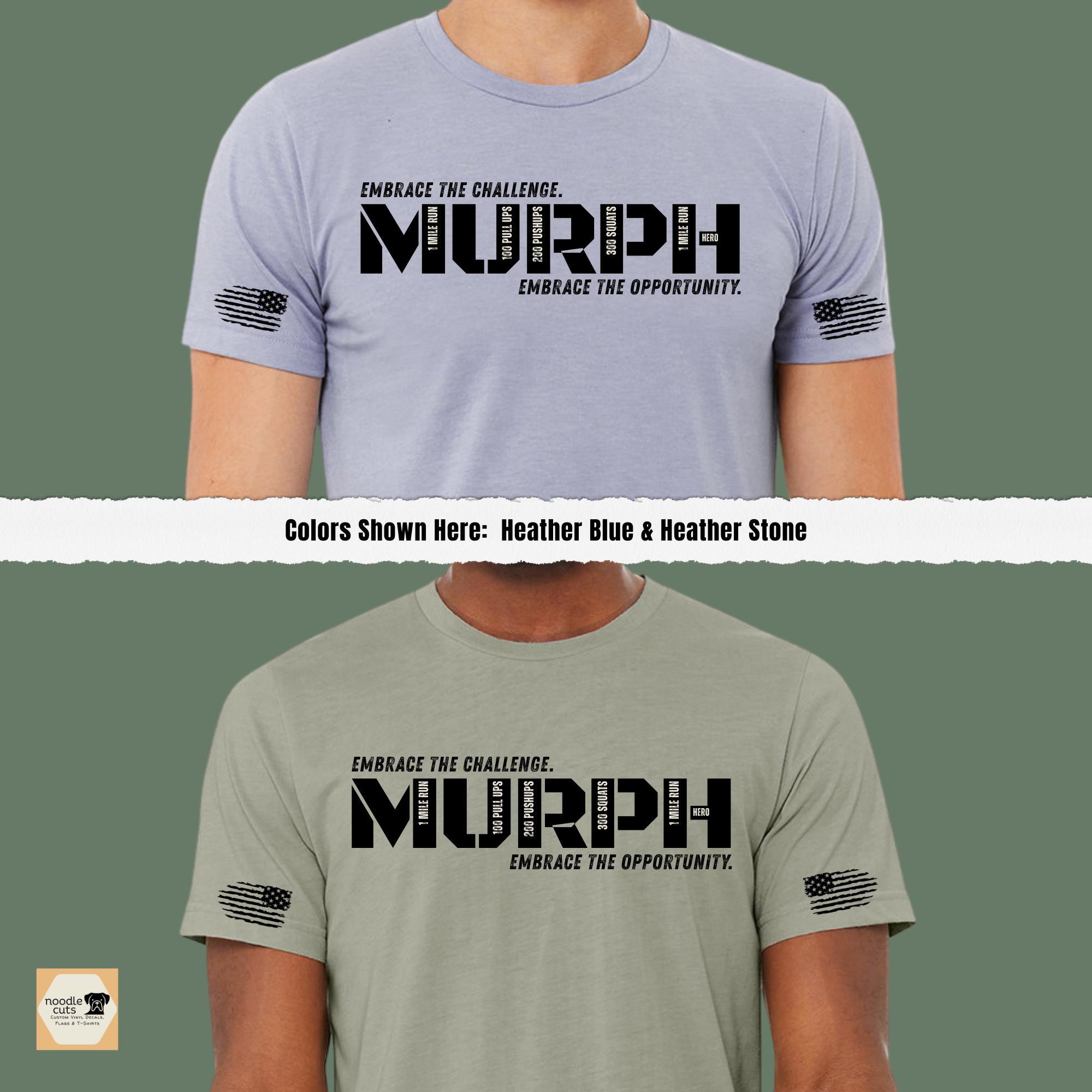 Murph 2026 Hero WOD T-shirt – Distressed Flag, Crossfit Apparel