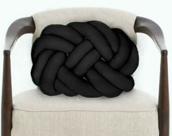 black knot pillow