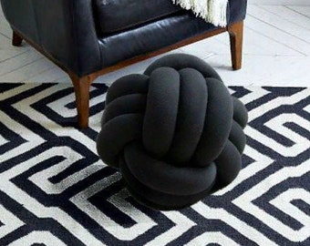 black knot pillow