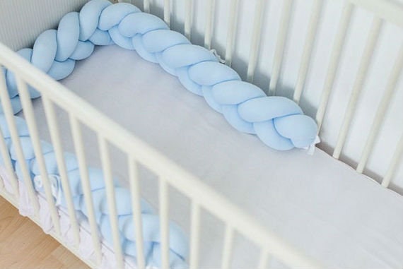 Braided Crib Bumper Knot Cushion Knot bumpers, Bed bumper, Snake pillow