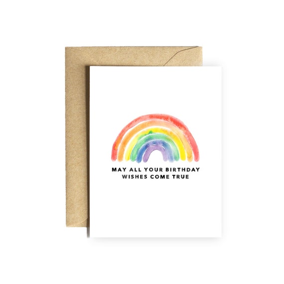 Birthday Rainbow Card Birthday Rainbow Card
