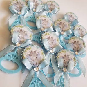 24pcs baby shower elephant pin on favors for boy