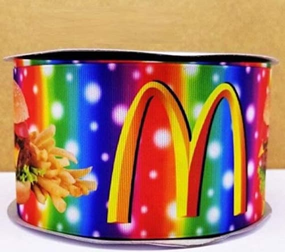 Grosgrain Ribbon 5/8", 7/8", 1.5" & 3" Food Sandwich Burger French Fries Printed Buy Another One, Add to Cart, Save on Combine Shipping