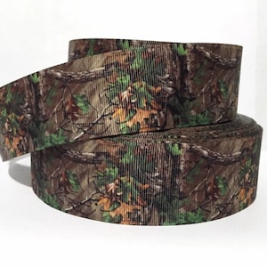 GROSGRAIN RIBBON 5/8", 7/8", 1.5",  3"  Tree Camouflage Camo Printed ( Buy Another One, Add to Cart,  Save on Combine Shipping )