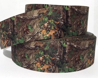 GROSGRAIN RIBBON 5/8", 7/8", 1.5",  3"  Tree Camouflage Camo Printed ( Buy Another One, Add to Cart,  Save on Combine Shipping )