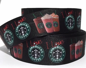 10 Yard SHIP FROM USA STARBUCKS WHITE 1.5" Grosgrain Ribbon 1 5 10 Yard SHIP FROM USA STARBUCKS WHITE 1.5" Grosgrain Ribbon 1 5