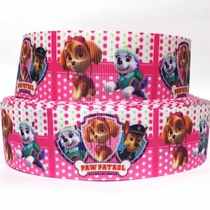 GROSGRAIN RIBBON 5/8", 7/8", 1.5" & 3" Dogs Puppies Pets Printed  By the Yard ( Buy Another One, Add to Cart,  Save on Combine Shipping )