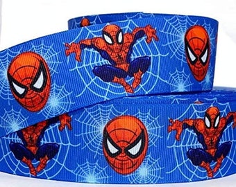 Grosgrain Ribbon 5/8", 7/8", 1.5", 3" CHRISTMAS Halloween  Hero Printed for Hairbows, Birthday gift  (  Save on Combine Shipping )