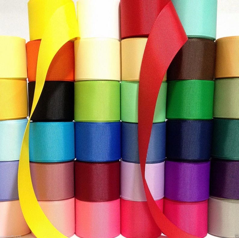 Grosgrain Ribbon 1.5 Wholesale 34 yards LOT solid 1 yard Etsy