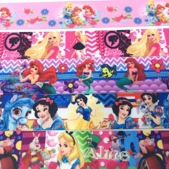 3 yards 7//8/" Grosgrain Ribbon Beauty And The Beast //Princess Belle DIY Hair Bow