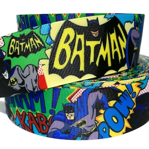 Grosgrain Ribbon 5/8", 7/8", 1.5 & 3"  Heroes Printed  USA Seller ( Buy Another One, Add to Cart,  Save on Combine Shipping )