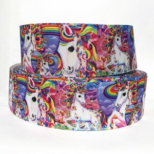 GROSGRAIN RIBBON  5/8", 7/8", 1.5" & 3" Unicorns Rainbows Bright Printed  ( Buy Another One, Add to Cart,  Save on Combine Shipping )