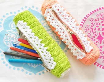 Crochet Case Pattern, Crochet Hook Case Pattern, Crochet Pencil Case Pattern, D.I.Y Case