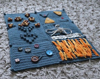 Crochet Blanket Busy Blankets For Dementia Crochet Fidget Blanket