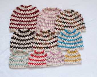 Crochet V-Stitch Beanie Pattern: Multiple Sizes (PDF Pattern)