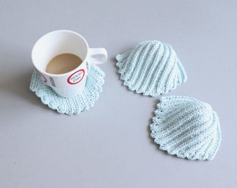 Crochet Pattern- Crochet Coaster, Seashell Coaster, Crochet for home, Crochet coaster pattern, Seashell patterns