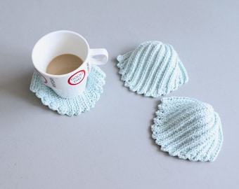 Seashell Coaster Crochet Pattern: Beginner Friendly (PDF Pattern)