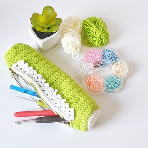 Crochet Case Pattern, Crochet Hook Case Pattern, Crochet Pencil Case Pattern, D.I.Y Case image 2