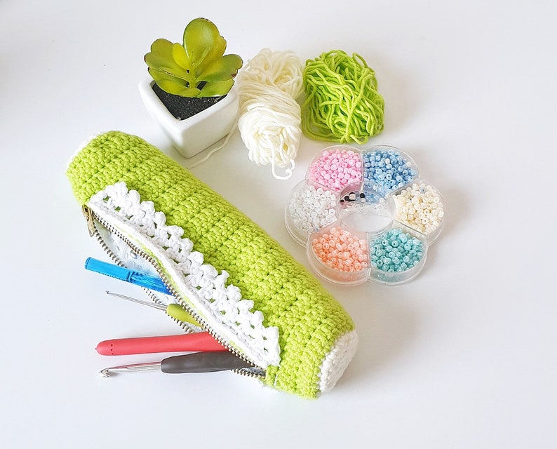 Crochet Case Pattern, Crochet Hook Case Pattern, Crochet Pencil Case Pattern, D.I.Y Case image 2