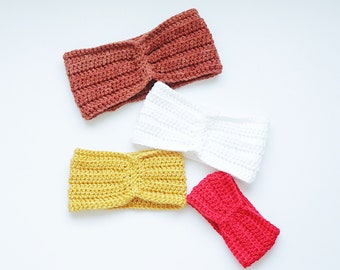 Crochet Headband Pattern, Crochet Earwarmer, Baby Headband, Turban Style Headband, Turban, Reversible Headwear, Headband for child and women