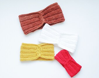 Crochet Turban Headband Pattern: Reversible Earwarmer (PDF Pattern)