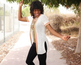 Crochet Summer Cardigan Pattern- Crochet Mesh Pattern, Summer Crochet Cardigan, Light & Airy Cardigan, Easy Crochet Pattern
