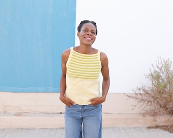 Crochet Tank Top Pattern, Women's Summer Wear (Sizes XS-3XL)