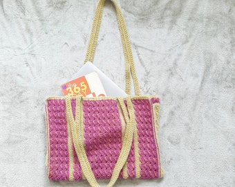 Crochet Tote Bag Pattern, Carry All Bag, Reversible Crochet Tote Bag, Scheepjes River Washed Crochet Bag Pattern