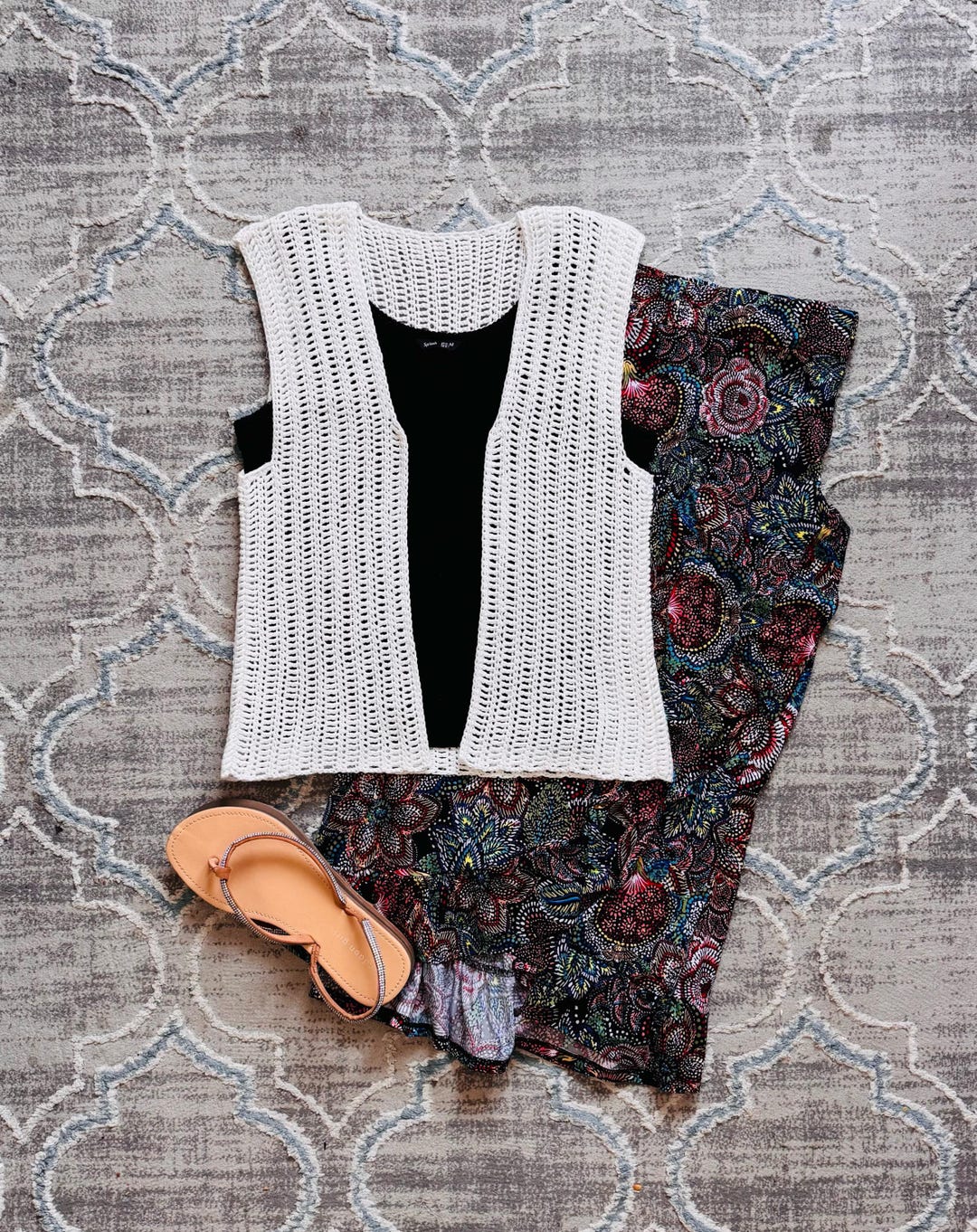 Crochet Summer Vest Pattern: Lightweight DK Yarn, Sizes XS