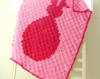 C2C baby blanket pattern, C2C Bunny Baby Blanket, C2C baby blanket, C2C graphghan blanket, C2C Crochet Blanket, Easter Bunny Blanket