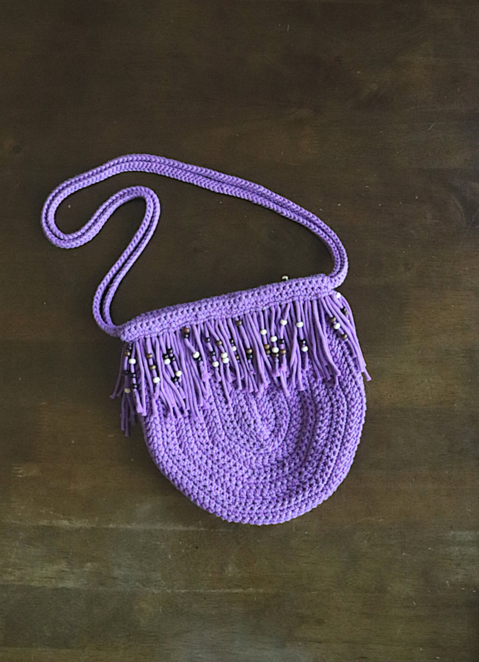 Crochet Purse Pattern PDF Fringe Boho Purse Beaded Bag Etsy