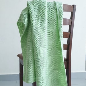 Minimalist Crochet Blanket Pattern- Customisable blanket, Crochet Baby Blanket, Bean Blocks Crochet Baby Blanket, Yarn Craftee Patterns
