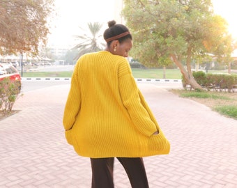 Crochet Cardigan Pattern: Cosy Aran Weight Yarn Clothes (PDF Pattern)
