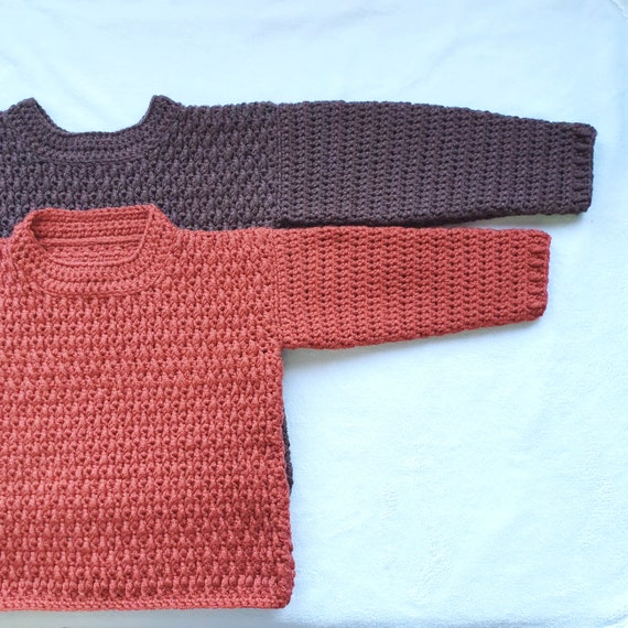 Crochet Sweater Pattern for Boys Boys Sweater Winter - Etsy