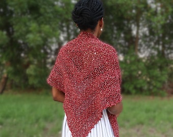 C2C Mesh Shawl Crochet Pattern, Corner to Corner Crochet Pattern, Shawl for Fall, Crochet Shawl, Crochet Wrap, Mesh Shawl, Triangle Shawl