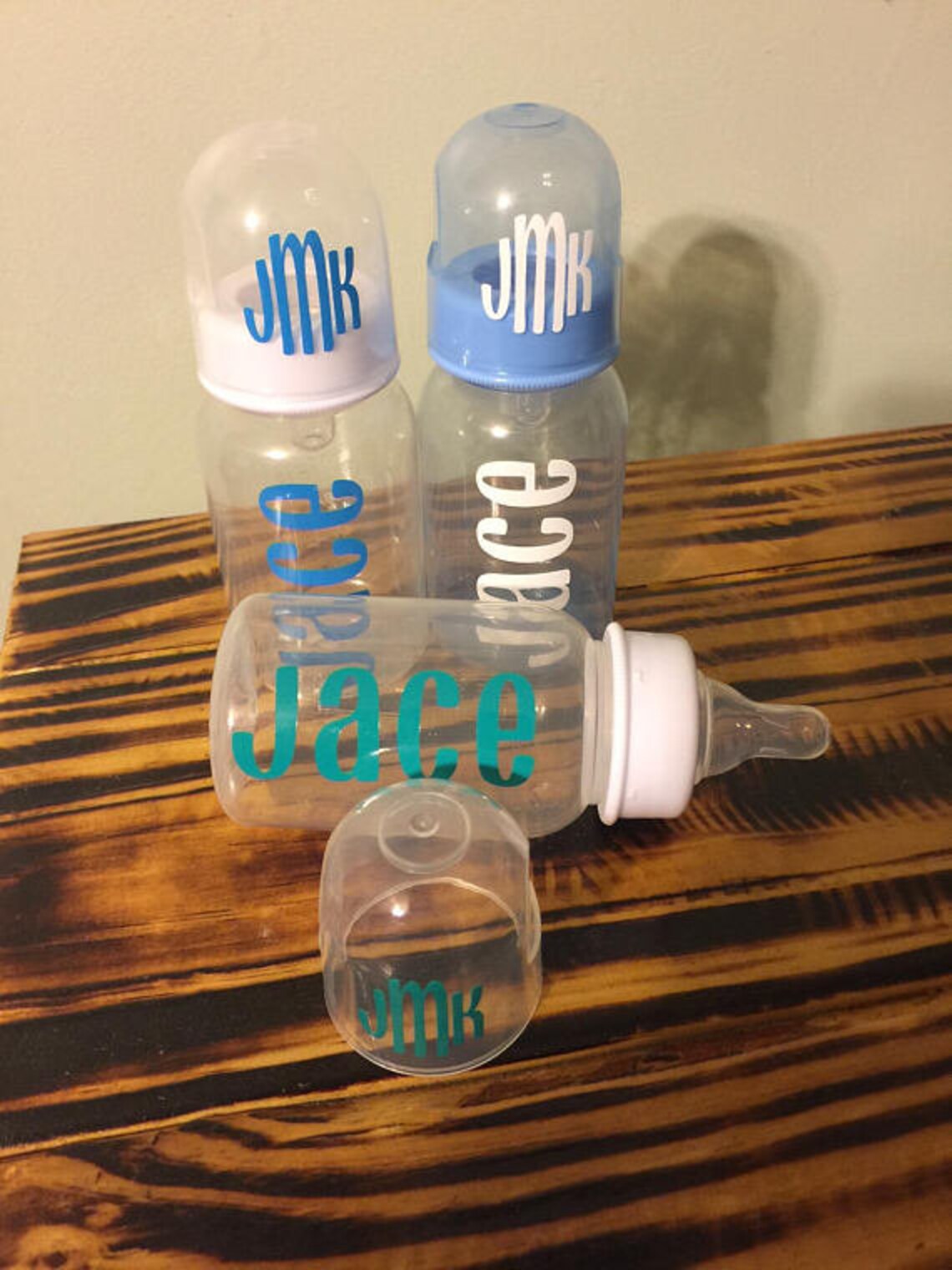 Personalized baby bottles Baby bottles with name and initials Etsy