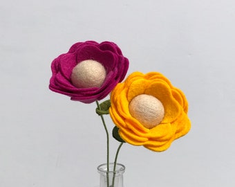 Felt Flowers / Ranunculus